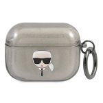 Karl Lagerfeld KLAPUKHGK AirPods Procover czarny/black Glitter Karl`s Head