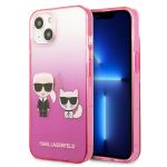 Karl Lagerfeld KLHCP13STGKCP iPhone 13mini 5,4" hardcase różowy/pink Gradient Ikonik Karl & Choupette