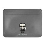 Karl Lagerfeld Sleeve KLCS16PISFG 16"srebrny/silver Saffiano Ikonik Karl