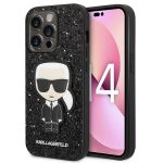 Karl Lagerfeld KLHCP14XGFKPK iPhone 14Pro Max 6,7" hardcase czarny/black Glitter Flakes Ikonik