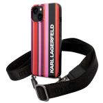 Karl Lagerfeld KLHCP14MSTSTP iPhone 14 Plus / 15 Plus 6,7" hardcase różowy/pink Color Stripes Strap