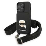 Karl Lagerfeld KLHCP13LSAKHPK iPhone 13Pro / 13 6,1" hardcase Saffiano Metal Karl Head