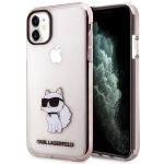 Karl Lagerfeld KLHCN61HNCHTCP iPhone 11/ Xr 6,1" różowy/pink hardcase Ikonik Choupette