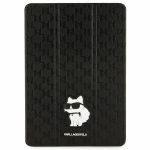 Karl Lagerfeld KLFC10SAKHPCK iPad 10.2" Folio Magnet Allover Cover czarny/black Saffiano Monogram Choupette