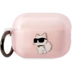 Karl Lagerfeld KLAP2HNCHTCP Airpods Pro2 (2022/2023) cover różowy/pink Ikonik Choupette