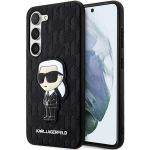 Karl Lagerfeld KLHCS23SSAKLHKPK S23 S911hardcase czarny/black Saffiano Monogram Ikonik