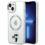 Karl Lagerfeld KLHMP13MHNKCIT iPhone 13/ 14 / 15 6.1" hardcase transparent Iconic Karl&Choupette Magsafe