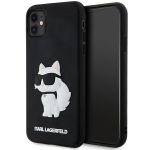 Karl Lagerfeld KLHCN613DRKHNK iPhone 11/ Xr 6.1" czarny/black hardcase Rubber Choupette 3D