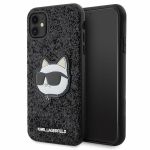 Karl Lagerfeld KLHCN61G2CPK iPhone 11 /Xr 6.1" czarny/black hardcase Glitter Choupette Patch