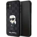 Karl Lagerfeld KLHCN61SAKHPKK iPhone 11/ Xr 6.1" czarny/black Saffiano Monogram Ikonik