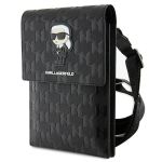 Karl Lagerfeld Torebka KLWBSAKHPKKczarny/black Saffiano Monogram Ikonik