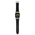 Karl Lagerfeld Pasek KLAWLSAKLHPK Apple Watch 42/44/45/49mm czarny/black strap Saffiano Monogram