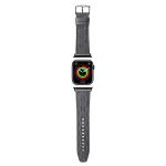 Karl Lagerfeld Pasek KLAWMSAKLHPG Apple Watch 38/40/41mm srebrny/silver strap Saffiano Monogram