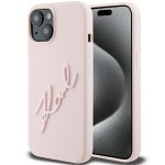 Karl Lagerfeld KLHCP15SSKSBMCP iPhone 15 / 14 / 13 6.1" różowy/pink hardcase Silicone Karl Script