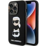 Karl Lagerfeld KLHCP15LSDHKCNK iPhone 15Pro 6.1" czarny/black Silicone Karl&Choupette Head