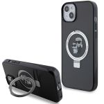 Karl Lagerfeld KLHMP15MHMRSKCK iPhone 15 Plus / 14 Plus 6.7"czarny/black hardcase Ring Stand Karl&Choupettte MagSafe