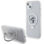 Karl Lagerfeld KLHMP15MHMRSKCH iPhone 15Plus / 14 Plus 6.7" biały/white hardcase Ring Stand Karl&Choupettte MagSafe