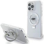 Karl Lagerfeld KLHMP15LHMRSKHH iPhone 15 Pro 6.1" biały/white hardcase Ring Stand Karl Head MagSafe