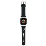 Karl Lagerfeld Pasek KLAWLSLCNK Apple Watch 42/44/45/49mm czarny/black strap 3D Rubber Choupette Head