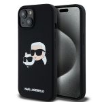 Karl Lagerfeld KLHMP15SSKCHPPLK iPhone 15 / 14 / 13 6.1" czarny/black hardcase Silicone Karl & Choupette MagSafe