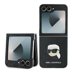 Karl Lagerfeld KLHCZF6PGKSKIHK Z Flip6 F741 / Z Flip7 FE czarny/black Saffiano Monogram