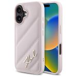 Karl Lagerfeld KLHCP16SPQDSMGP iPhone 16 6.1" różowy/pink hardcase Quilted Signature