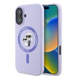 Karl Lagerfeld KLHMP16MSCMKCRHU iPhone 16 Plus 6.7" fioletowy/purple hardcase Silicone Karl&Choupette Ring MagSafe