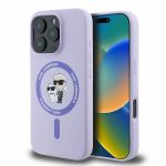 Karl Lagerfeld KLHMP16XSCMKCRHU iPhone 16 Pro Max 6.9" fioletowy/purple hardcase Silicone Karl&Choupette Ring MagSafe