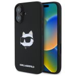 Karl Lagerfeld KLHMP16SSCHPPLK iPhone16 6.1" czarny/black hardcase Silicone Choupette Head Print MagSafe