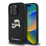 Karl Lagerfeld KLHCP16XPGKLKCPK iPhone16 Pro Max 6.9" czarny/black hardcase Monogram Karl&Chaoupette Head Pin
