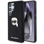 Etui Karl Lagerfeld Leather Monogram Pin Logo Karl Head do Samsung Galaxy S25 Ultra czarny