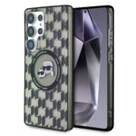 Etui Karl Lagerfeld Button Karl & Choupette Heads On KL Pattern MagSafe do Samsung Galaxy S25 Ultra czarny