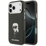 Etui Karl Lagerfeld IML Aquarelle Karl & Logo MagSafe do iPhone 17 Pro Max / 18 Pro Max czarny