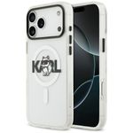 Etui Karl Lagerfeld IML Choupette Sketch Logo MagSafe do iPhone 17 Pro Max / 18 Pro Max przezroczysty