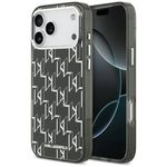 Etui Karl Lagerfeld IML KL Monogram MagSafe do iPhone 17 Pro Max / 18 Pro Max czarny