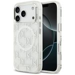 Etui Karl Lagerfeld IML KL Monogram MagSafe do iPhone 17 Pro / 18 Pro biały