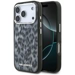 Etui Karl Lagerfeld IML Leopard Pattern MagSafe do iPhone 17 Pro / 18 Pro czarny