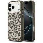 Etui Karl Lagerfeld IML Leopard Pattern MagSafe do iPhone 17 Pro Max / 18 Pro Max brązowy