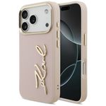 Etui Karl Lagerfeld Karl Script Logo do iPhone 17 Pro / 18 Pro różowy