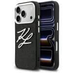 Etui Karl Lagerfeld IML Glitter KL Diamond Logo do iPhone 17 Pro / 18 Pro czarny
