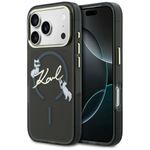 Etui Karl Lagerfeld IML Choupettes Karl Script Logo MagSafe do iPhone 17 Pro Max / 18 Pro Max czarny