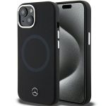 Mercedes MEHMP15S23SCMK iPhone 15 / 14 / 13 6.1" czarny/black hardcase Silicone Bicolor MagSafe
