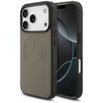 Etui Mercedes Leather Vintage LogoMagSafe do iPhone 17 Pro / 18 Pro taupe