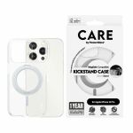 Etui CARE by PanzerGlass Kickstand Case iPhone 15 Pro 6,1" MagSafe srebrny/silver 1414
