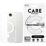 Etui CARE by PanzerGlass Flagship Urban Combat White MagSafe do iPhone 16e / 17e przezroczysty