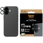 Szkło hartowane na obiektyw PanzerGlass Hoops do iPhone 17 / 16 / 16 Plus czarny