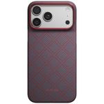 Etui PITAKA Edge Case Argyle MagSafe do iPhone 18 Pro Max / 17 Pro Max niebiesko-czerwony
