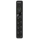 Proove Listwa zasilająca 2m 2500W Power Socket P-04 (4xAC + 4xUSB + 2xType-C) czarny/black