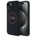 Red Bull RBHMP14S24PUILVR iPhone 14 6.1" hardcase granatowy/navy Leather Red Ring MagSafe