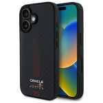 Red Bull RBHMP16M24CFGSMK iPhone 16 Plus 6.7" hardcase czarny/black Carbon Fiber Power Bar MagSafe